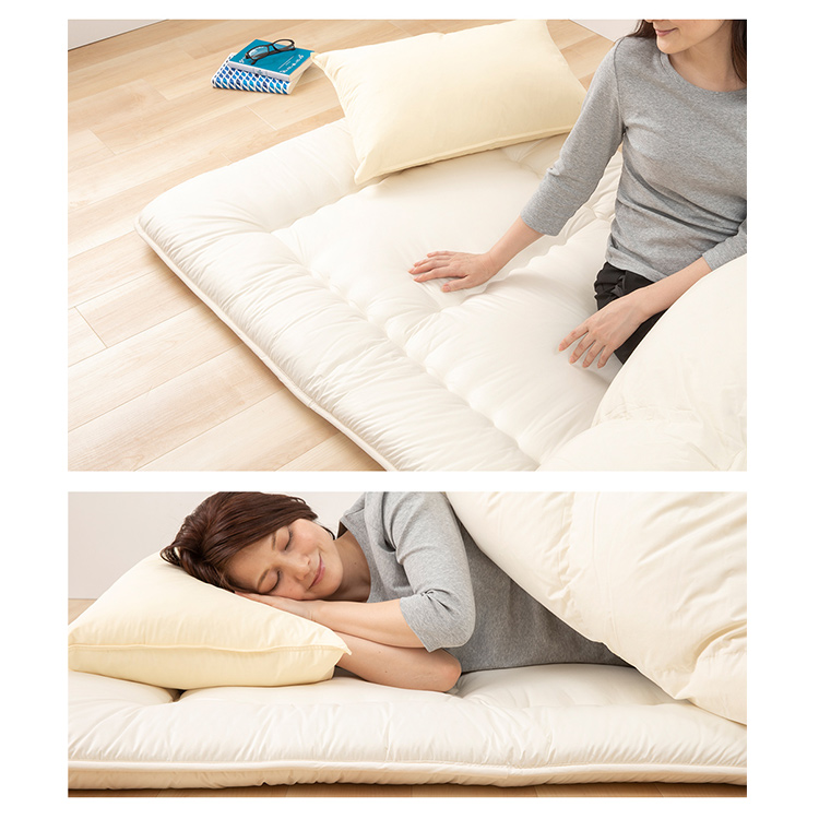 敷布団 シングル 日本製 洗える