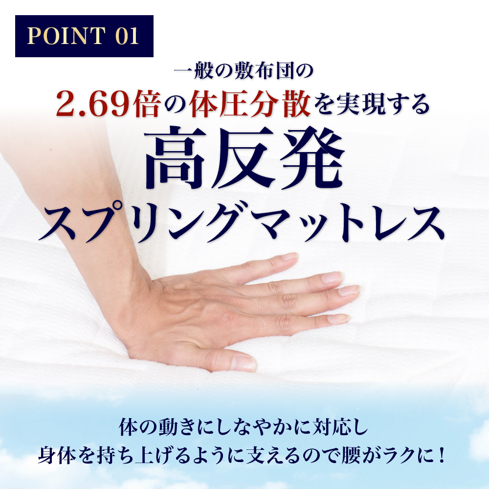雲のやすらぎプレミアム マットレス シングル