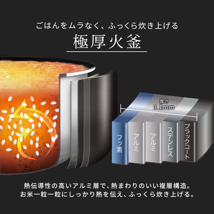 炊飯器 IH 5.5合 アイリスオーヤマ 一人暮らし