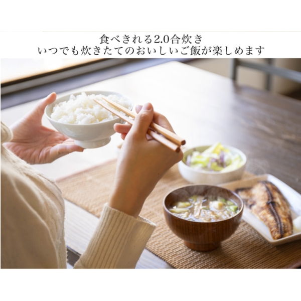 炊飯器 一人暮らし 無洗米 2合