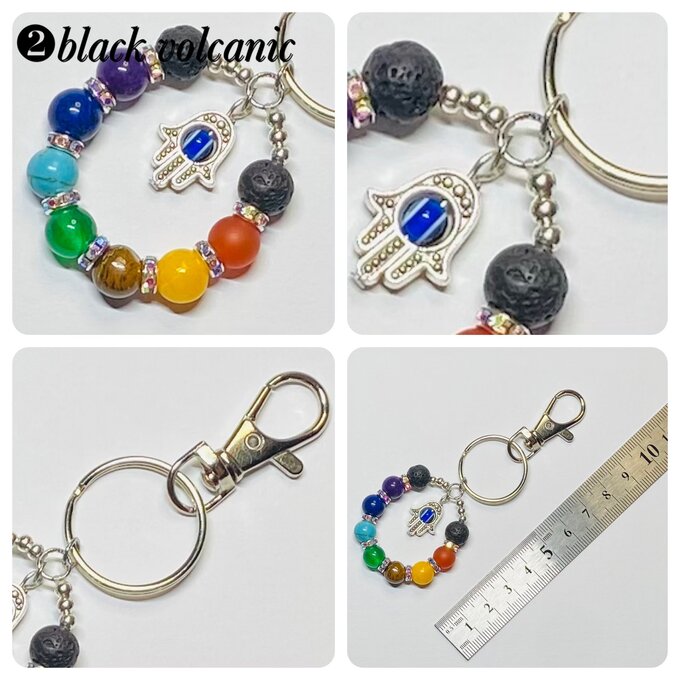 🛍♡チャクラのパワー🪬キーホルダー♡天然石キーホルダー